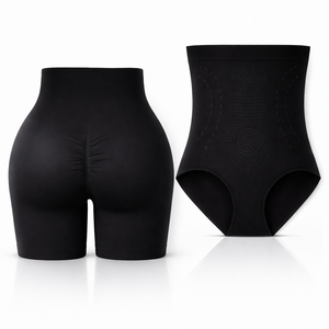 Conjunto de pantalones cortos de yoga negros y corsé moldeador